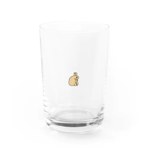 横を向いているホッピー Water Glass