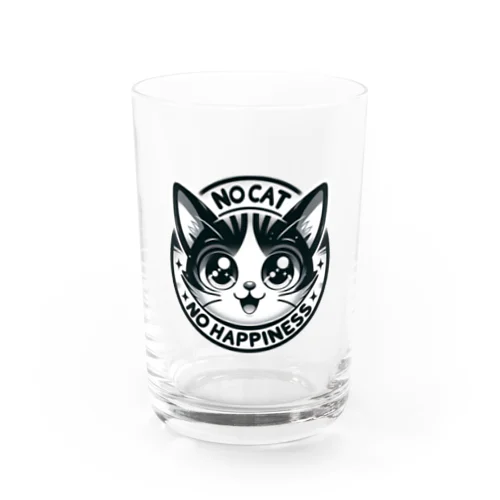 NOCAT, NO HAPPINESS Water Glass