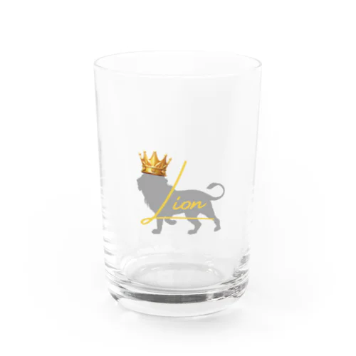 Lion Water Glass