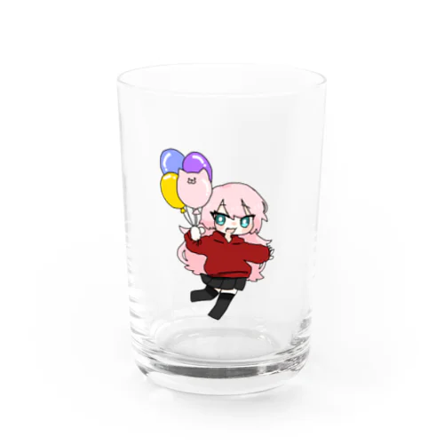 風船にあちゃん Water Glass