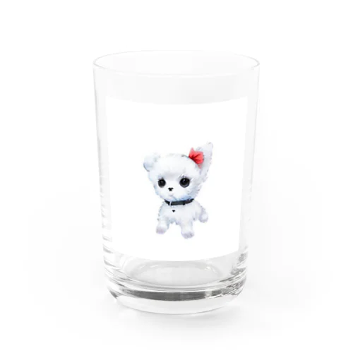 だってマルチーズだもん　素 Water Glass