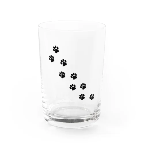 猫の足跡　ワンポイント Water Glass