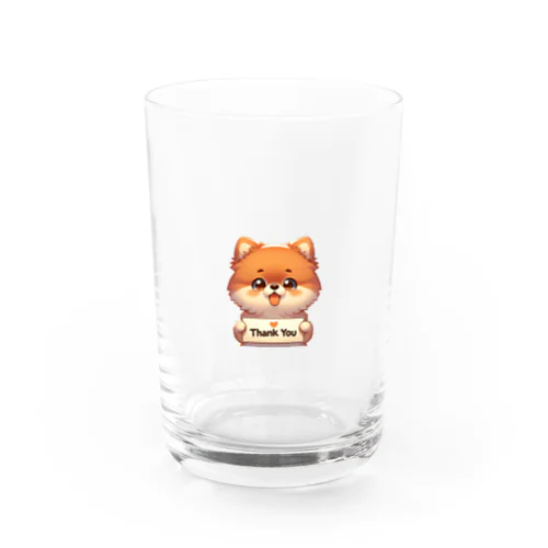 【ぽめちい】シリーズ （Thanks バージョン） Water Glass