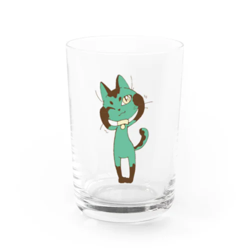 あざといチョコミントキャット Water Glass