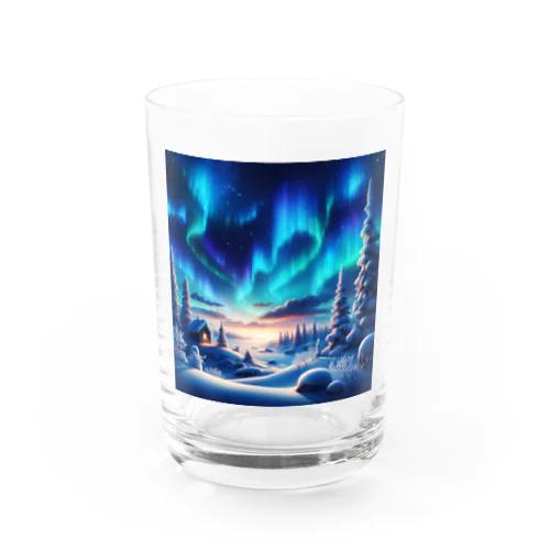 オーロラのある風景 Water Glass