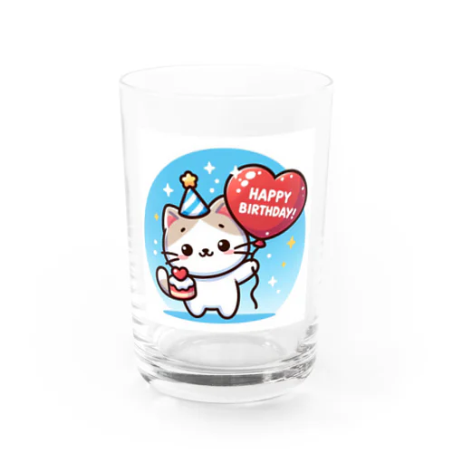 ハピバ　にゃんだふるきゃっつ Water Glass