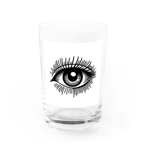 フリーメイソン 目のイラスト👀 Water Glass