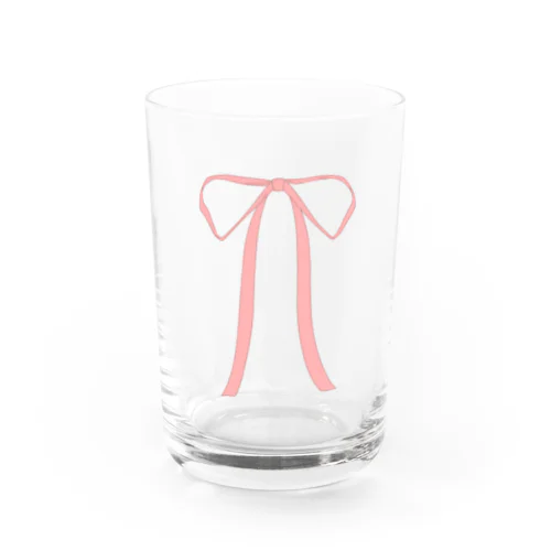 バレエコアピンクリボン Water Glass