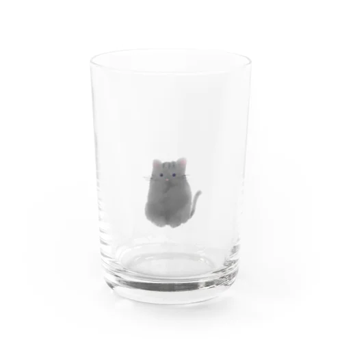 にゃんこグレー Water Glass