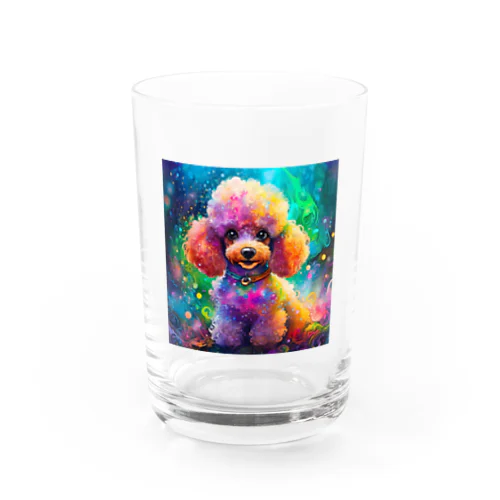 プードル犬 Water Glass