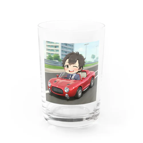 オープンカーでウィンク＠サラリーマン Water Glass