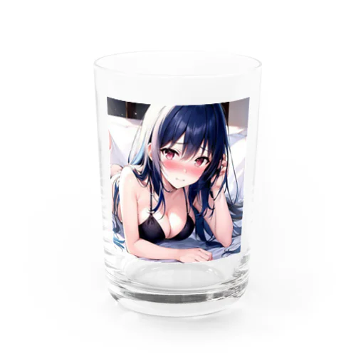 黒いビキニの女の子2（青髪Ｖｅｒ．） Water Glass