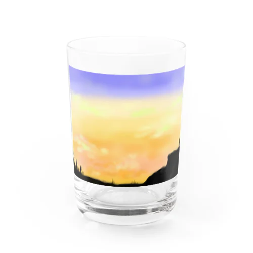 夕焼け Water Glass