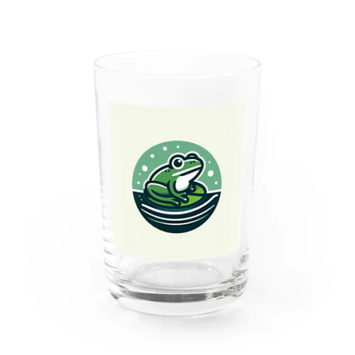 cute frog Water Glass