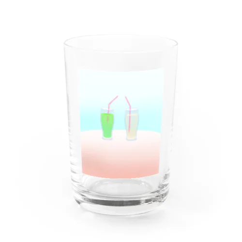 メロソーとクエソー Water Glass