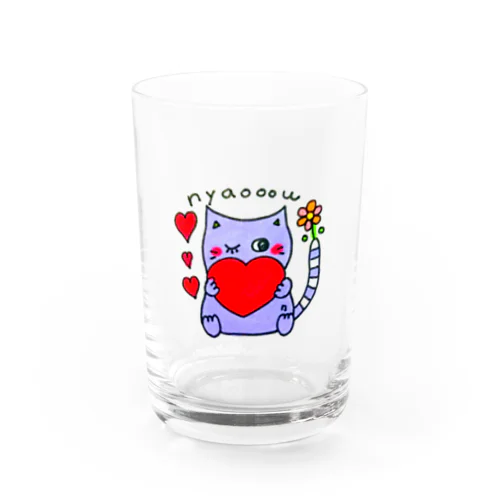 nyaooow n-chan Water Glass