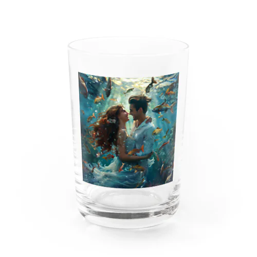 人魚姫と王子の微笑み アメジスト 2846 Water Glass