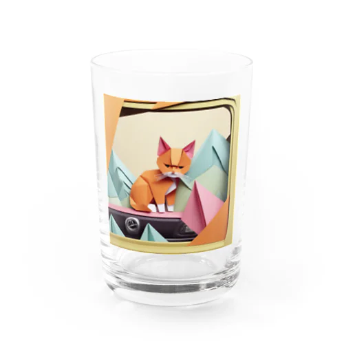 車とこねこ Water Glass