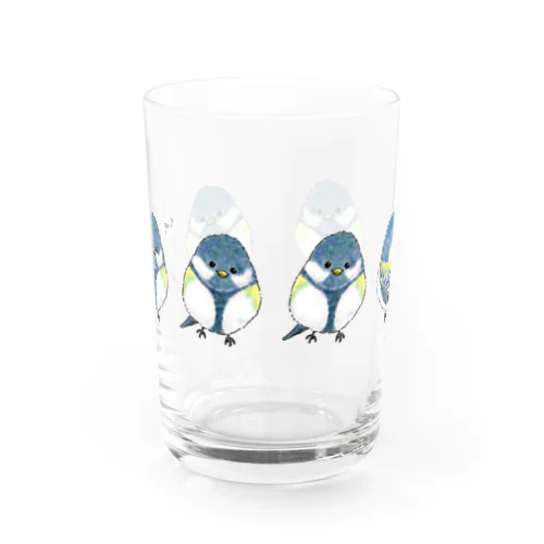 つぴつぴシジュウカラ集合 Water Glass