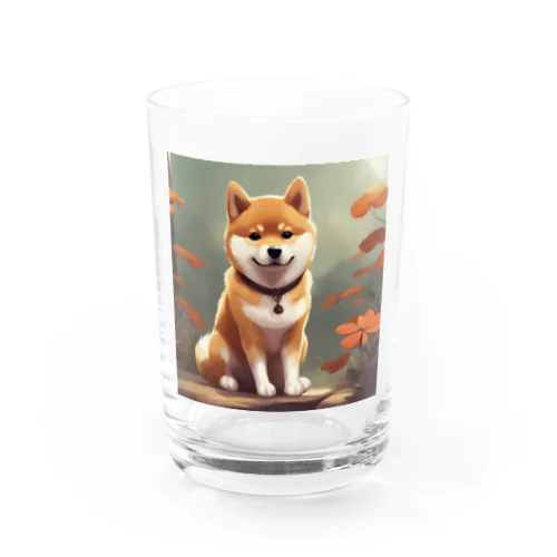 かわいい柴犬 Water Glass