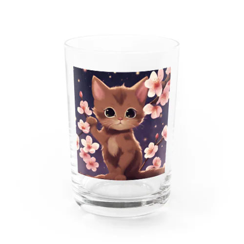 春と梅と茶猫03 グラス