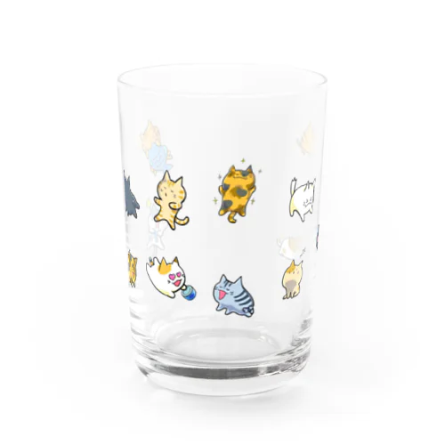 猫たちの集会 Water Glass
