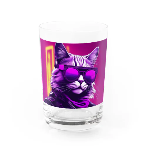 ハードボイルドねこ Water Glass