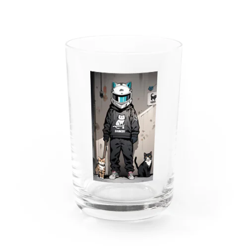 ヘルメット猫 Water Glass