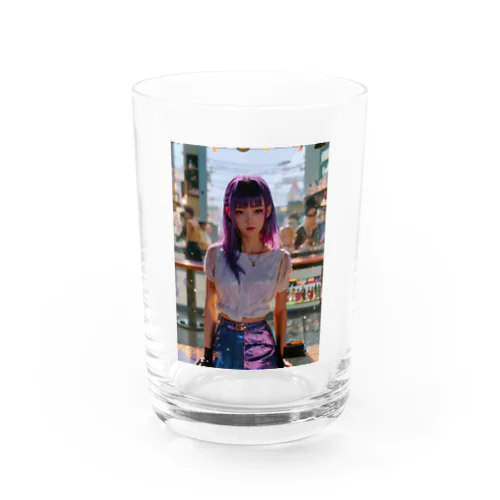 スタイリッシュでカッコいい女性 Water Glass