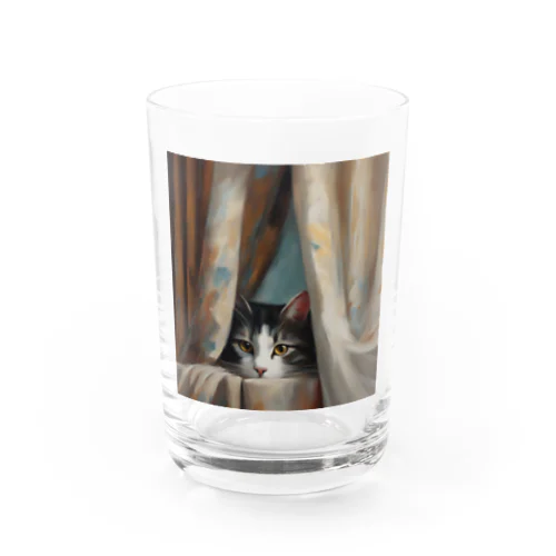 窓辺の覗き猫🐱 Water Glass