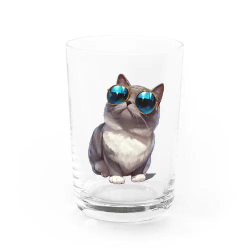 サングラスをかけた、かわいいネコ Marsa 106 Water Glass