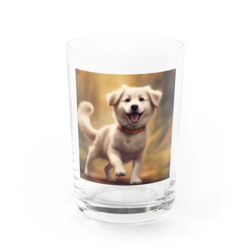 可愛い小型犬 Water Glass