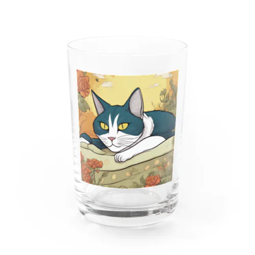 秋ネコ Water Glass