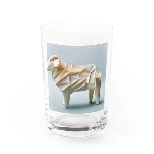 折り紙ひつじグッズ Water Glass