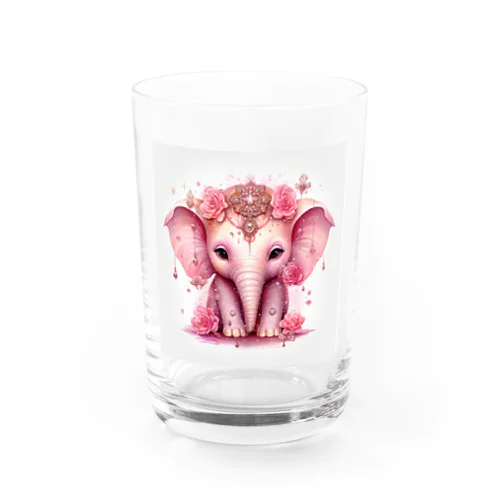 ピンクの像　なでしこ　1478 Water Glass