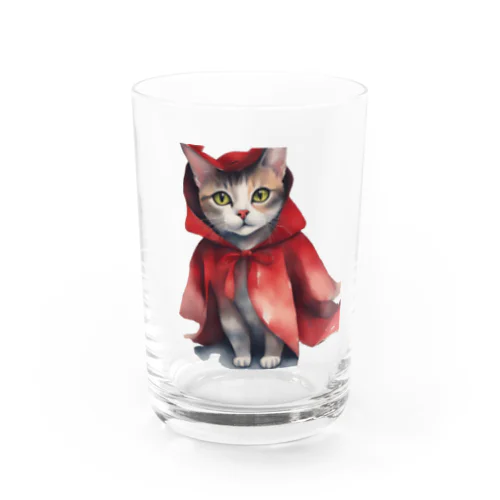 ちょっと悪い力を与えてくれそうなにゃんこ Water Glass