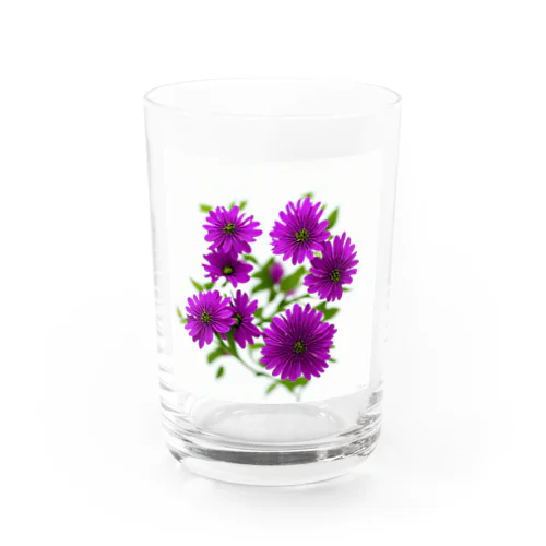 お庭で輝く美しい花々を、AIがさらに魅力的に加工✨ Water Glass