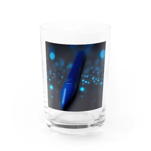 Blue rocket Water Glass