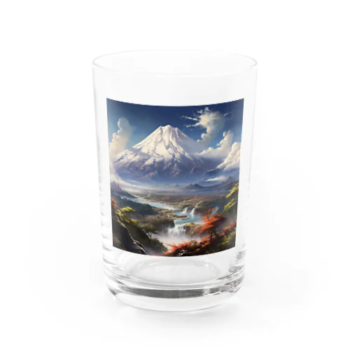 山の美しい風景　なでしこ1478 Water Glass