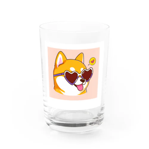 サングラス柴犬 Water Glass
