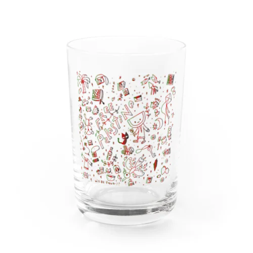 パレスタインちゃん線画 Water Glass