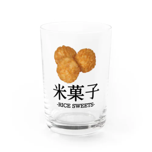 Japanese『揚げせん』米菓子グッズ Water Glass