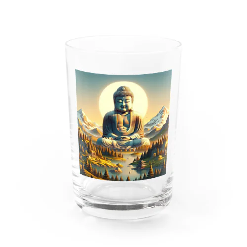 Majestic Serenity: Dawn of Enlightenment Water Glass