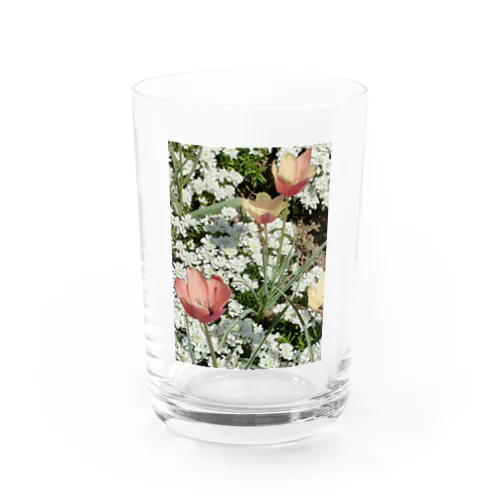 I Love『Flowers』 Water Glass