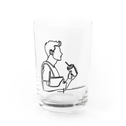 三限終わりの珈琲(男子大学生ver.) Water Glass