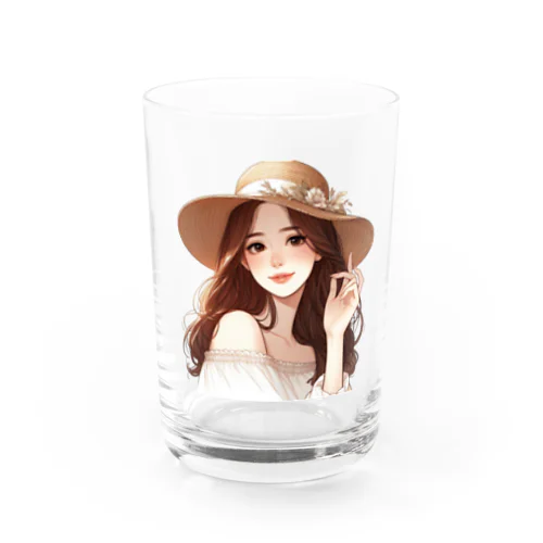 涼しげな女性1 Water Glass