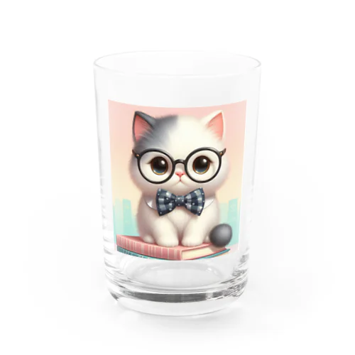 黒めがね猫 Water Glass