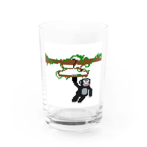 ハンガーにぶら下がったゴリラ Water Glass