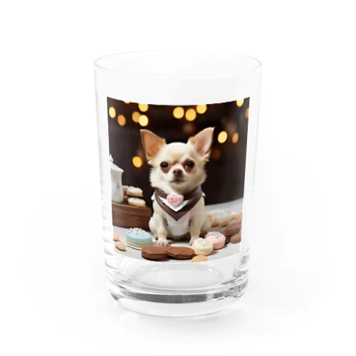 🎀チワワの幸せな一吠え🐕💓 - 心温まる家族の物語 Water Glass