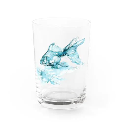 ブルー金魚 Water Glass